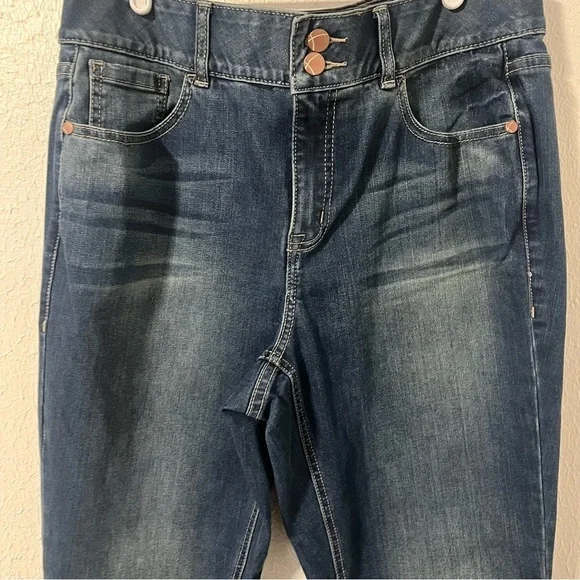 Lane Bryant Bootcut Tighter Tummy Tech Size 14R NWT Dark Blue Jeans Casual - Picture 2 of 10
